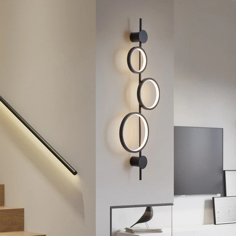 Moderne LED-Wandleuchte im nordischen Design für stilvolle Innendekoration - vue 4 sur 8