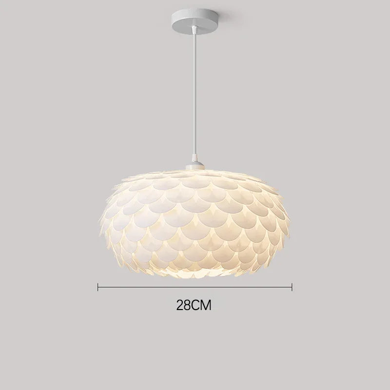 lustre à led en forme de poisson nordique pour décoration intérieure
