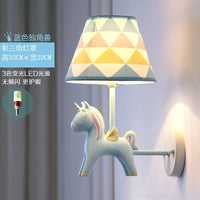 applique murale licorne dessin animé led nordique décorative