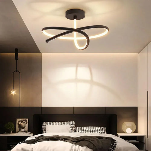 lustre moderne à leds pour décoration intérieure élégante - vue 2 sur 12