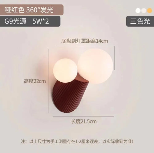 LED-Wandleuchte Kaktus aus Resin und Glas für das Arbeitszimmer - vue 9 sur 11