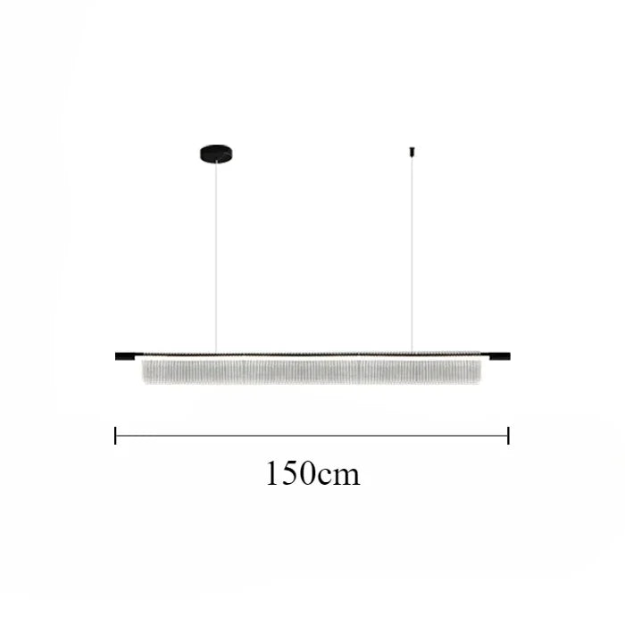 lustre linéaire moderne pour décoration intérieure et restaurant - vue 18 sur 18