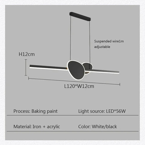 suspension LED moderne pour décoration intérieure élégante - vue 5 sur 10