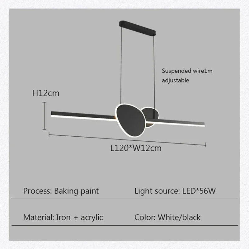 Moderne LED-Pendelleuchte für elegante Innendekoration - vue 4 sur 10