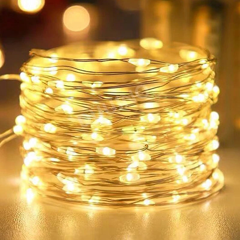guirlande lumineuse led étanche à batterie pour décorations festives - vue 4 sur 10