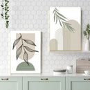 décoration murale géométrique abstraite style boho moderne