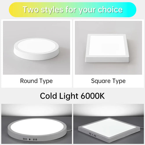 Ultraflache LED-Panel-Deckenleuchte für den Innenbereich - vue 5 sur 12