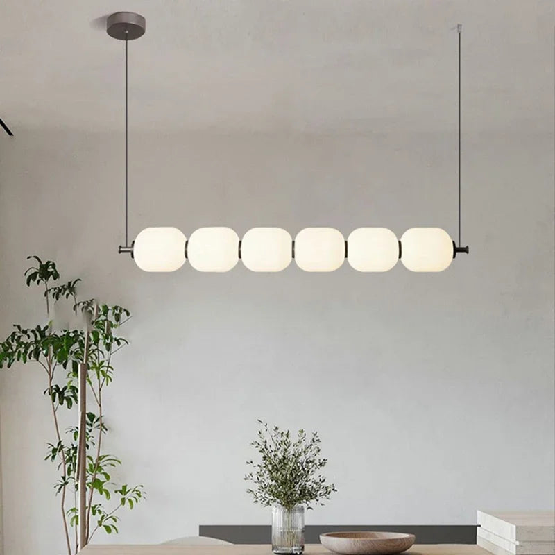 lustre led nordique pour décoration de maison suspendue - vue 2 sur 9