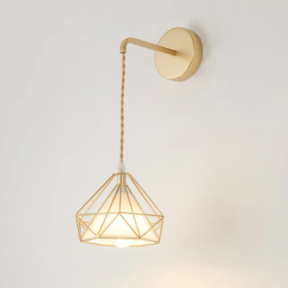 Applique murale chambre lampe de chevet nordique moderne cuisine salon fond applique murale ligne suspendue minimaliste allée abat-jour