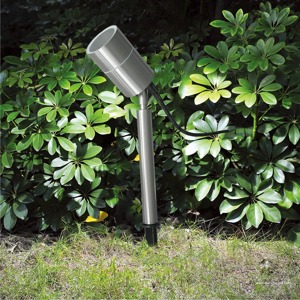 lustre en acier inoxydable pour éclairage de jardin extérieur - vue 4 sur 5