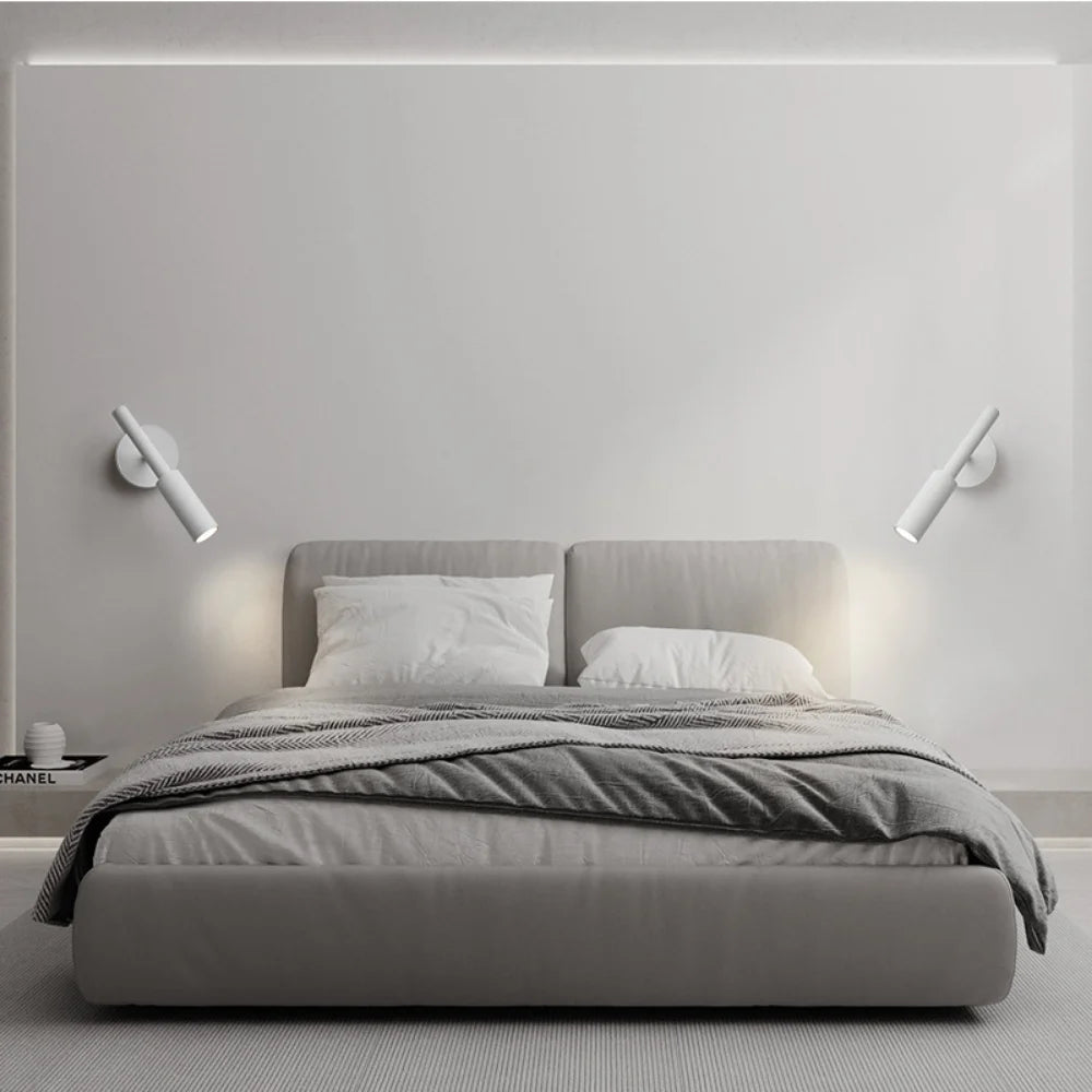 Applique murale LED lampe lampe de lecture pour chambre hôtel nuit livre lampe réglable Rotaion applique murale LED projecteur minimaliste - vue 6 sur 8
