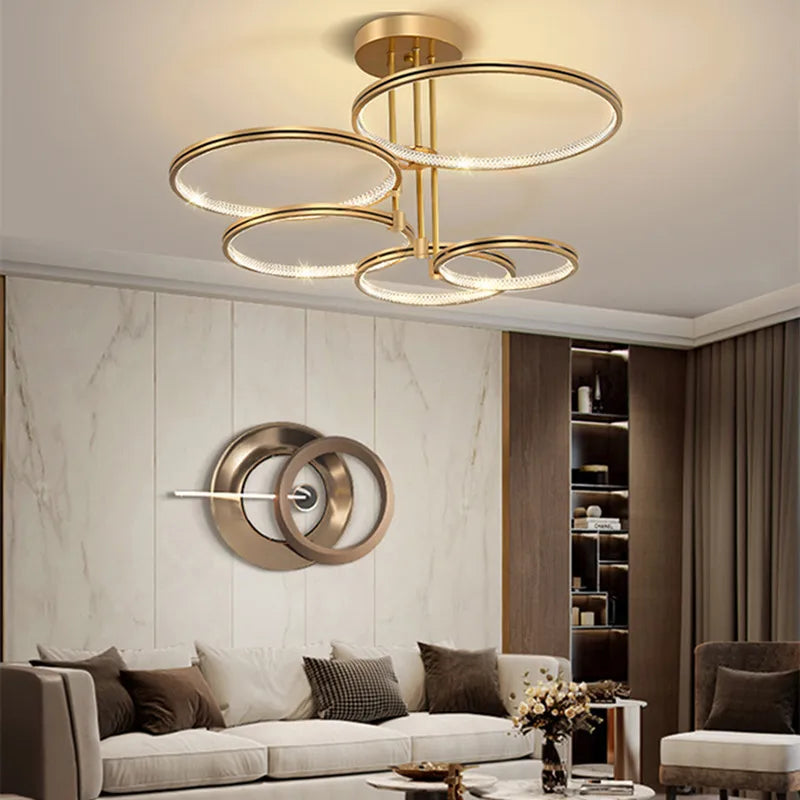 lustre moderne à gradation pour éclairage intérieur élégant - vue 4 sur 23
