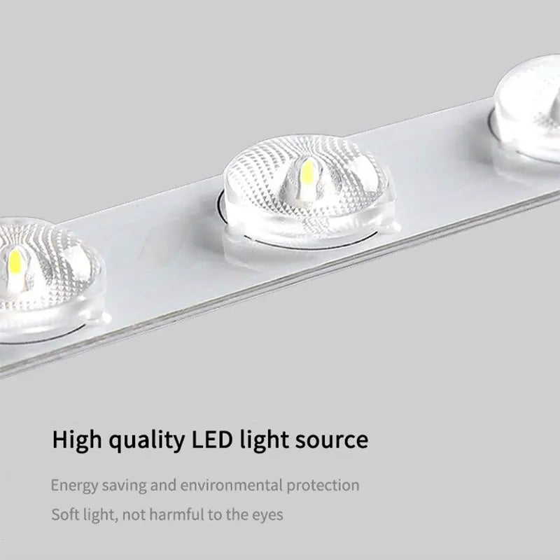 Moderne quadratische LED-Deckenleuchte aus Holz im minimalistischen Design - vue 6 sur 9