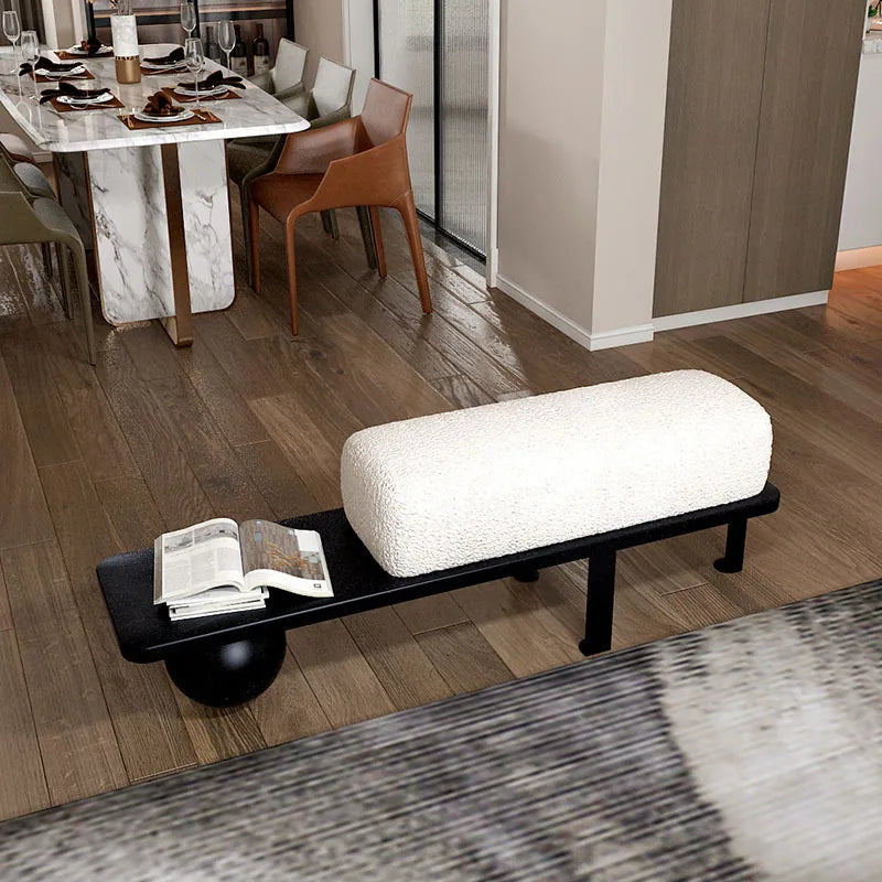 poufs nordiques en flanelle design créatif luxe pour intérieur - vue 5 sur 7