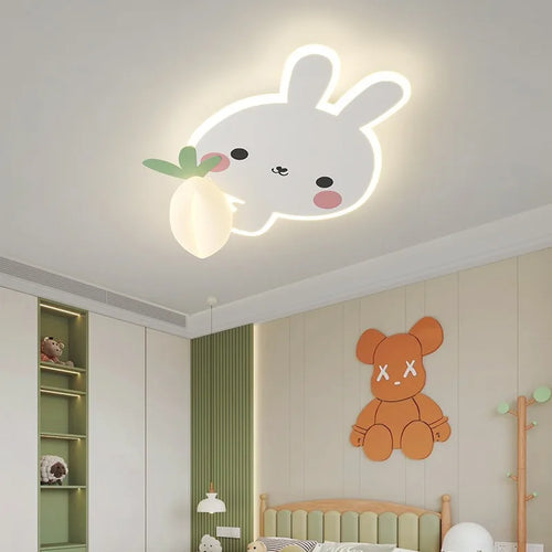 Deckenleuchte Tiere Cartoon für Kinderzimmer mit Fernbedienung - vue 6 sur 10