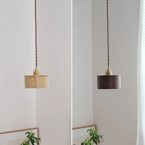 LED-Pendelleuchte aus Holz im modernen nordischen Stil für Loft, Bar oder Restaurant - vue 3 sur 10
