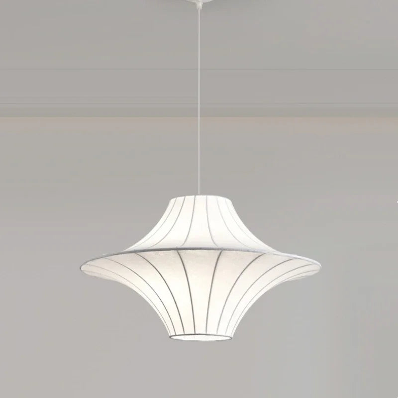 suspension design wabi sabi en soie pour décoration intérieure - vue 6 sur 8