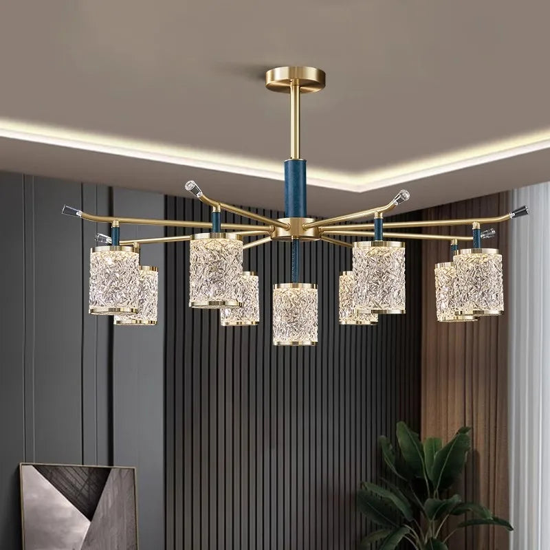 lustre moderne de luxe à led pour éclairage intérieur - vue 4 sur 10