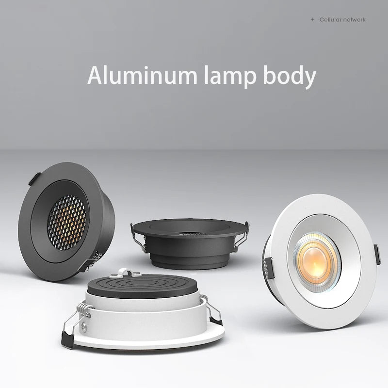 projecteurs led encastrés ultra mince 	en aluminium - vue 4 sur 4