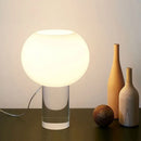 Vintage Tischlampe aus Glas im Design für die Innendekoration