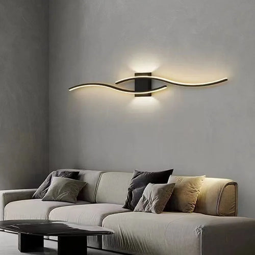 applique murale LED lampe longue bande appliques TV fond éclairage décoratif pour chambre salon maison intérieur luminaire