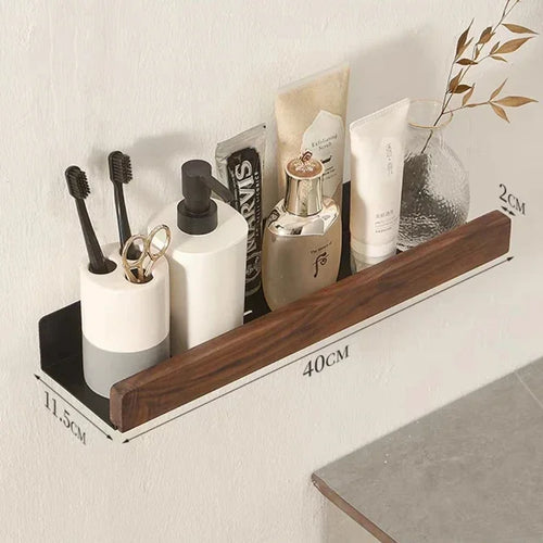 repisas,Bathroom shelf Storage rack,non perforated vanity Shelf Wall-Mounted Storage rack wall mounted bathroom organizer toilet - vue 14 sur 14