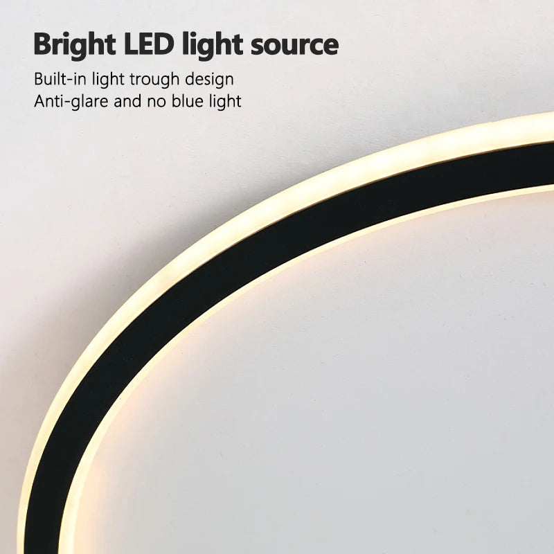 OUQI LED-Deckenleuchte modern minimalistisch nordisch kreativ - vue 6 sur 10