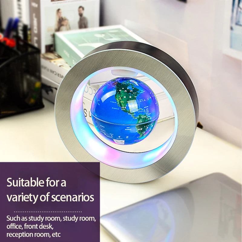 Magnetic levitation globe decoration living room black technology novel high-end decorative gifts with hand gifts,