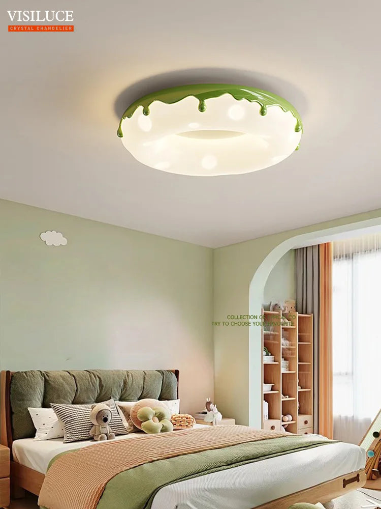 LED-Deckenleuchte Design Minimalistisch Dekorative Donut-Form - vue 2 sur 14