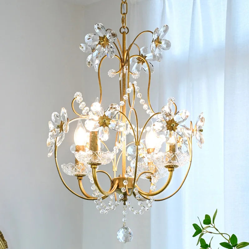 lustre en cristal vintage intérieur américain pour hôtel 2022 - vue 4 sur 7