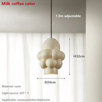 Suspension LED design Nordique Wabi Sabi