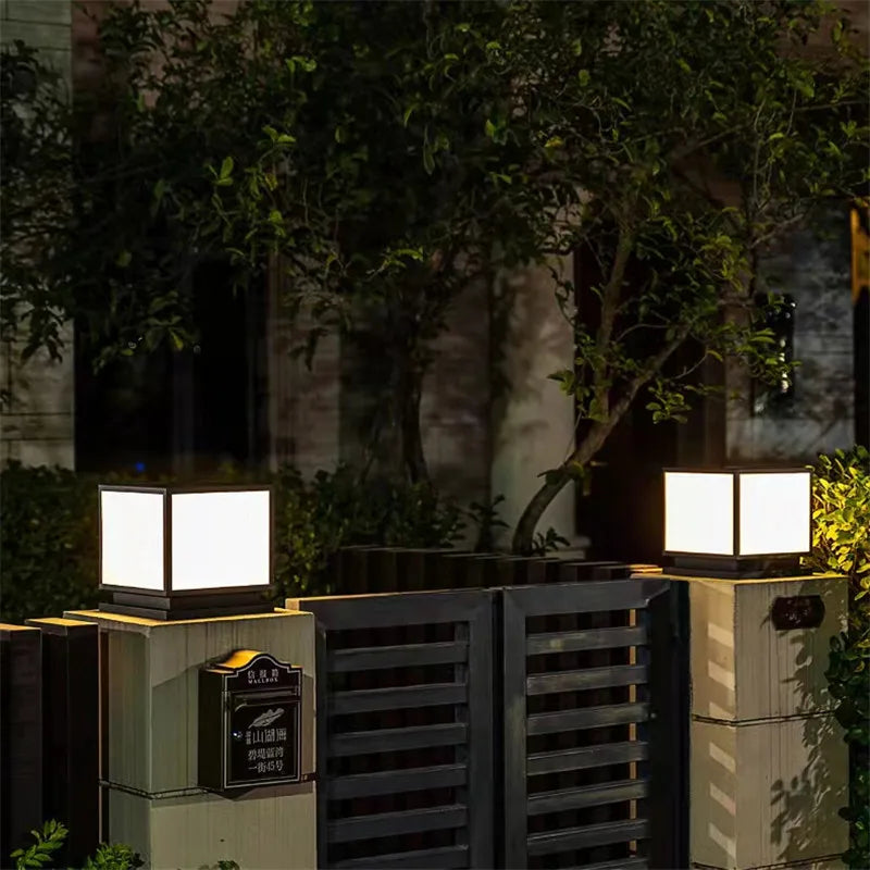 lampadaire d'extérieur vintage étanche moderne pour jardin et terrasse