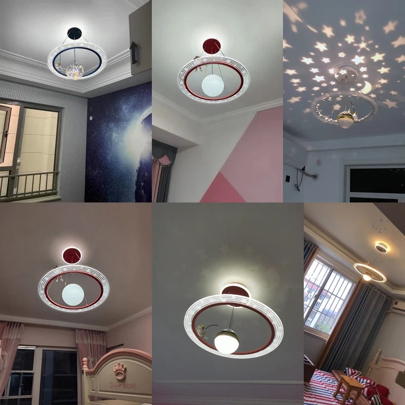 lustre nordique moderne led pour décoration créative de maison - vue 7 sur 16