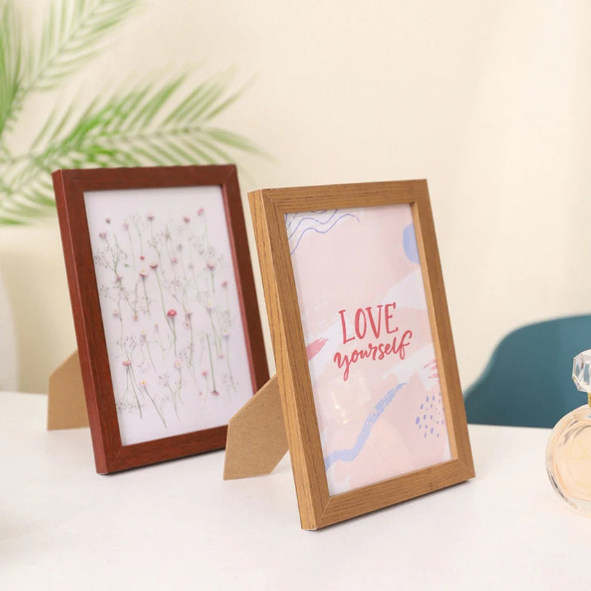cadre photo en bois pour décoration murale et de bureau - vue 3 sur 10