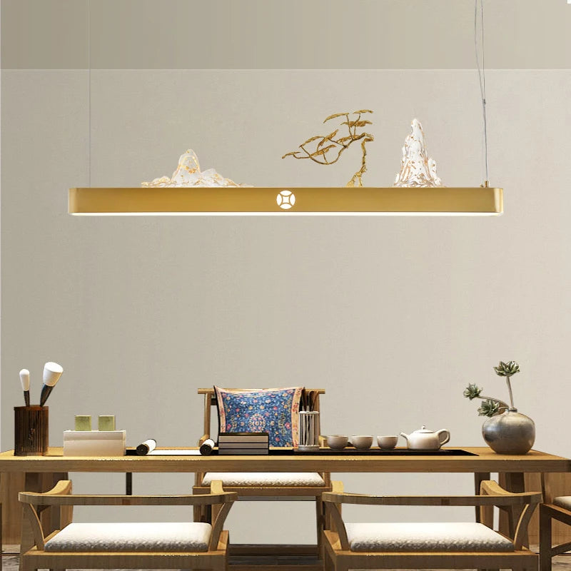 suspension chinoise en bois pour ambiance zen et économique - vue 5 sur 16
