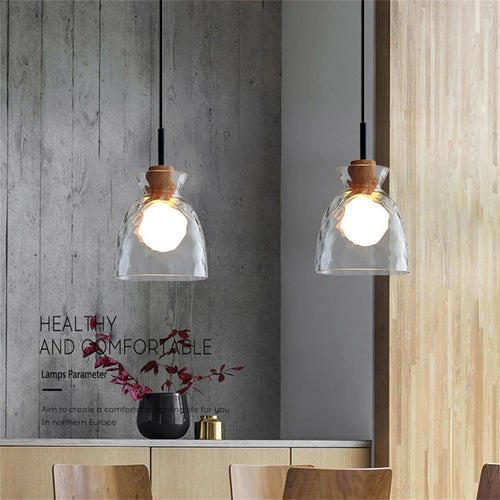 Moderne Pendelleuchte aus Glas für elegante Wohnraumgestaltung - vue 6 sur 9