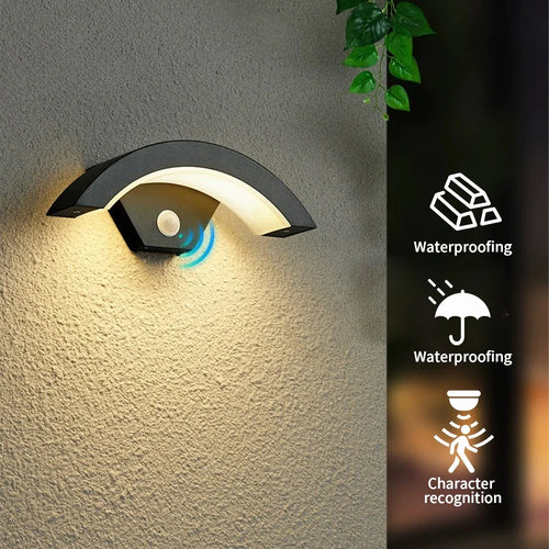 Wetterfeste Außenwandleuchte aus Aluminium 24 W - vue 3 sur 10