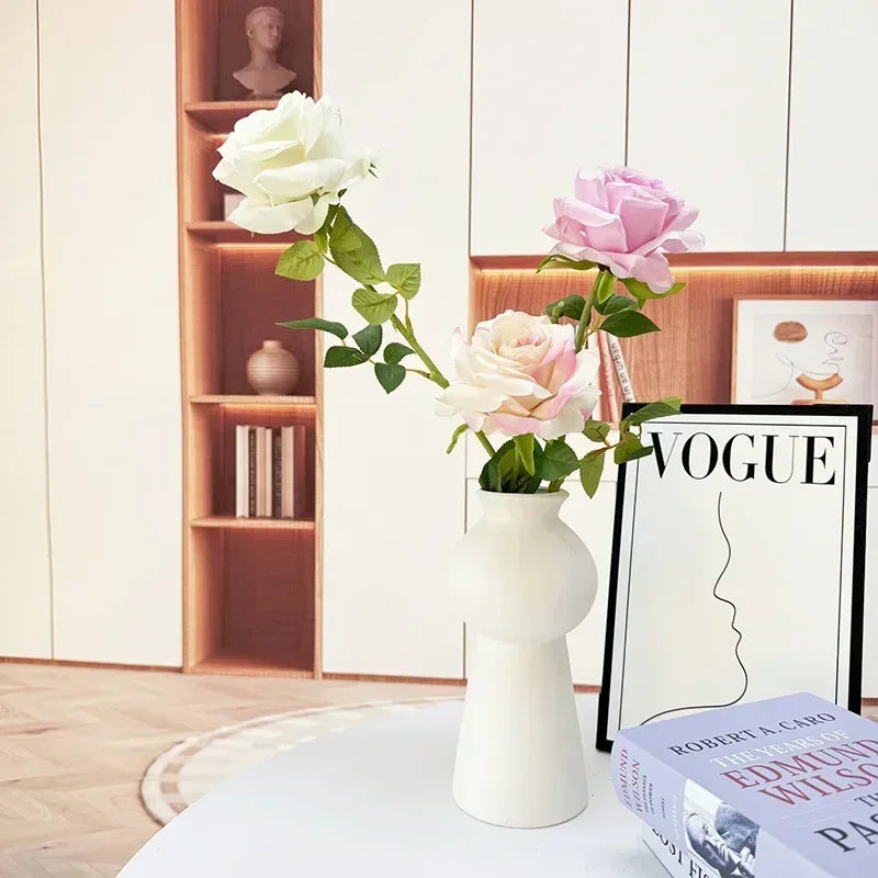 fleurs artificielles roses pour décoration intérieure élégante et moderne - vue 5 sur 16