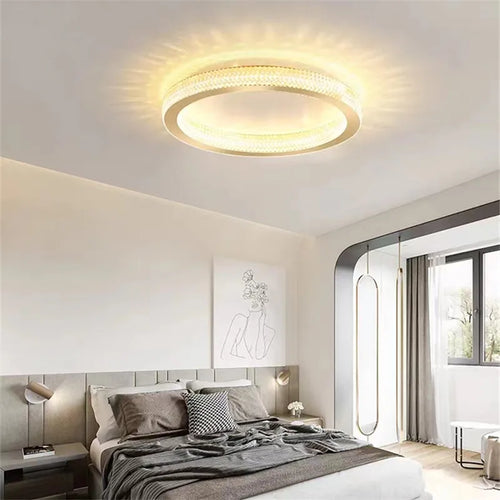 Nordischer Kristall-Deckenleuchter im minimalistischen Design für ein elegantes Interieur - vue 3 sur 8