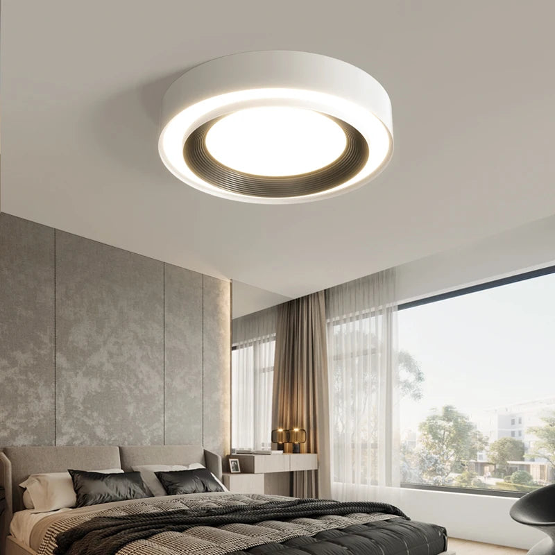 lustre nordique qiyimei éclairage intérieur lumières circulaires - vue 5 sur 11