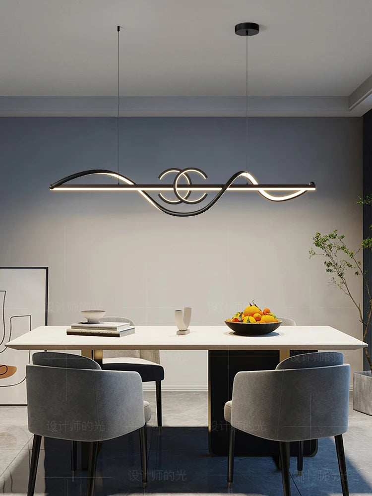 lustre led moderne simple nordique luxe luminaires intérieurs
