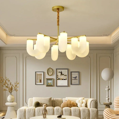 LED-Pendelleuchte aus Acryl in U-Form Dekorative Pendelleuchte - vue 2 sur 10