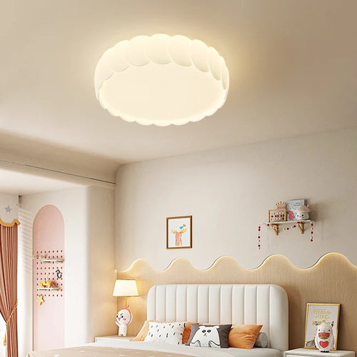 plafonnier cercle décoration éclairage simple design élégant moderne - vue 5 sur 8
