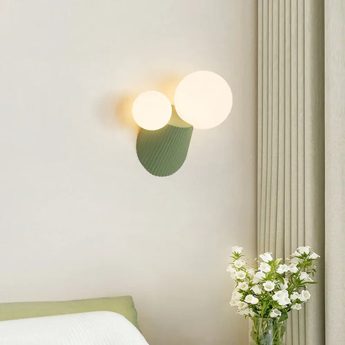 LED-Wandleuchte Kaktus aus Resin und Glas für das Arbeitszimmer - vue 2 sur 11