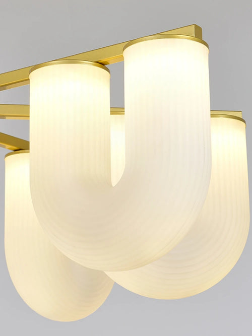 Moderne LED-Pendelleuchte nordisches Design aus Eisen für den Innenbereich - vue 6 sur 10