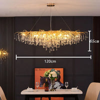 Nordischer LED-Kronleuchter aus Kristall für elegantes Ambiente