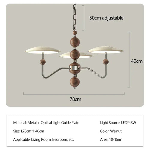 lustre moderne nordique design soucoupe volante avec lumière led