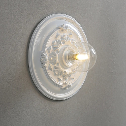 applique murale ronde vintage sculptée design française