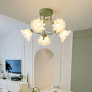 Romantische nordische Deckenleuchte mit floralem Design für elegantes Ambiente