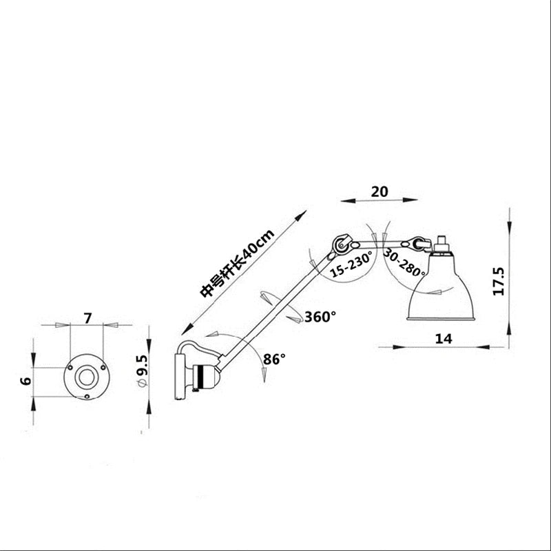 applique murale bras robotique luminaire design pour intérieur moderne - vue 11 sur 10